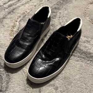 Black Slip-On Shoes